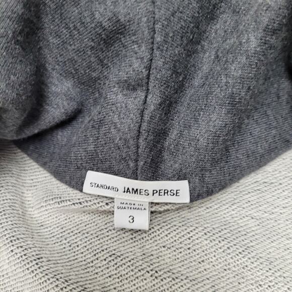 James Perse French Terry shawl cocoon cardigan gray open jacket blazer - Picture 6 of 8